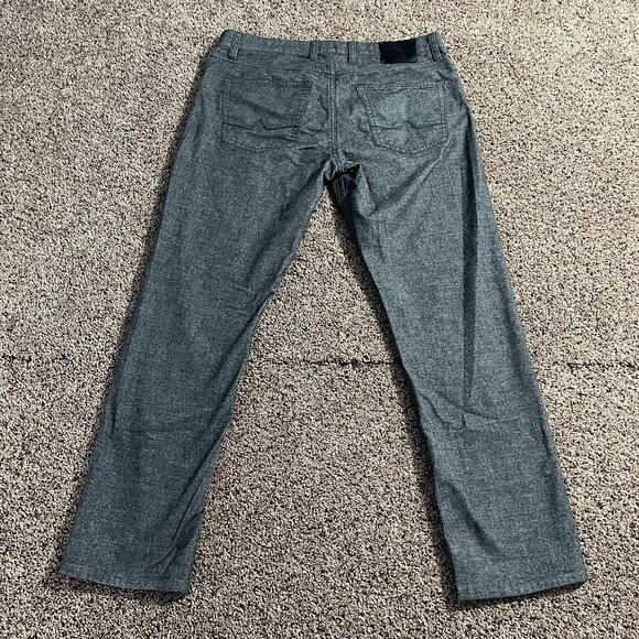 Alberto Pants Mens 35x32 Gray Stone Modern Fit Stretch Twill 5-Pocket 5001 - Picture 1 of 8